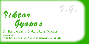 viktor gyopos business card